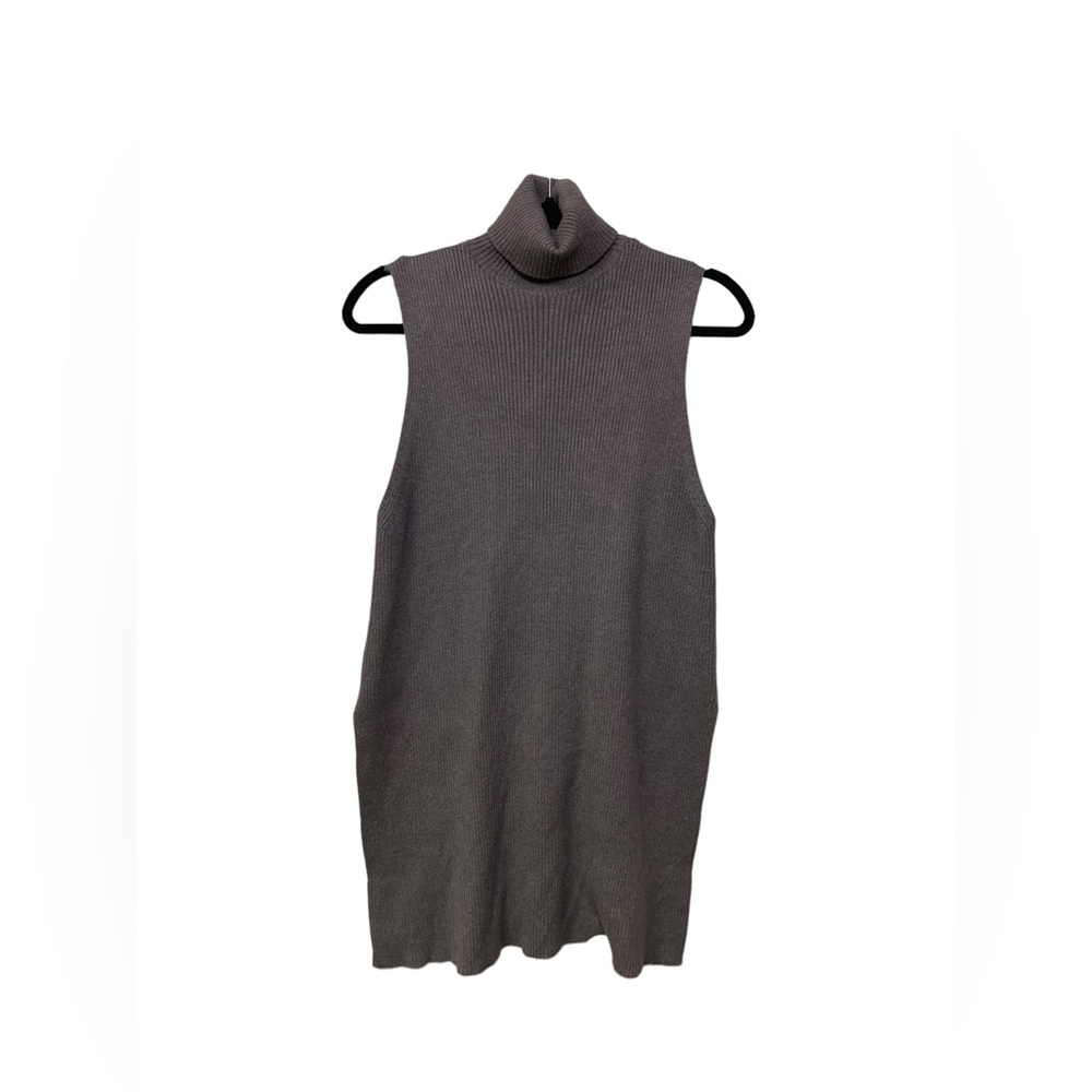 Zara Women’s Knit Sleeveless Turtleneck Sweater Size L